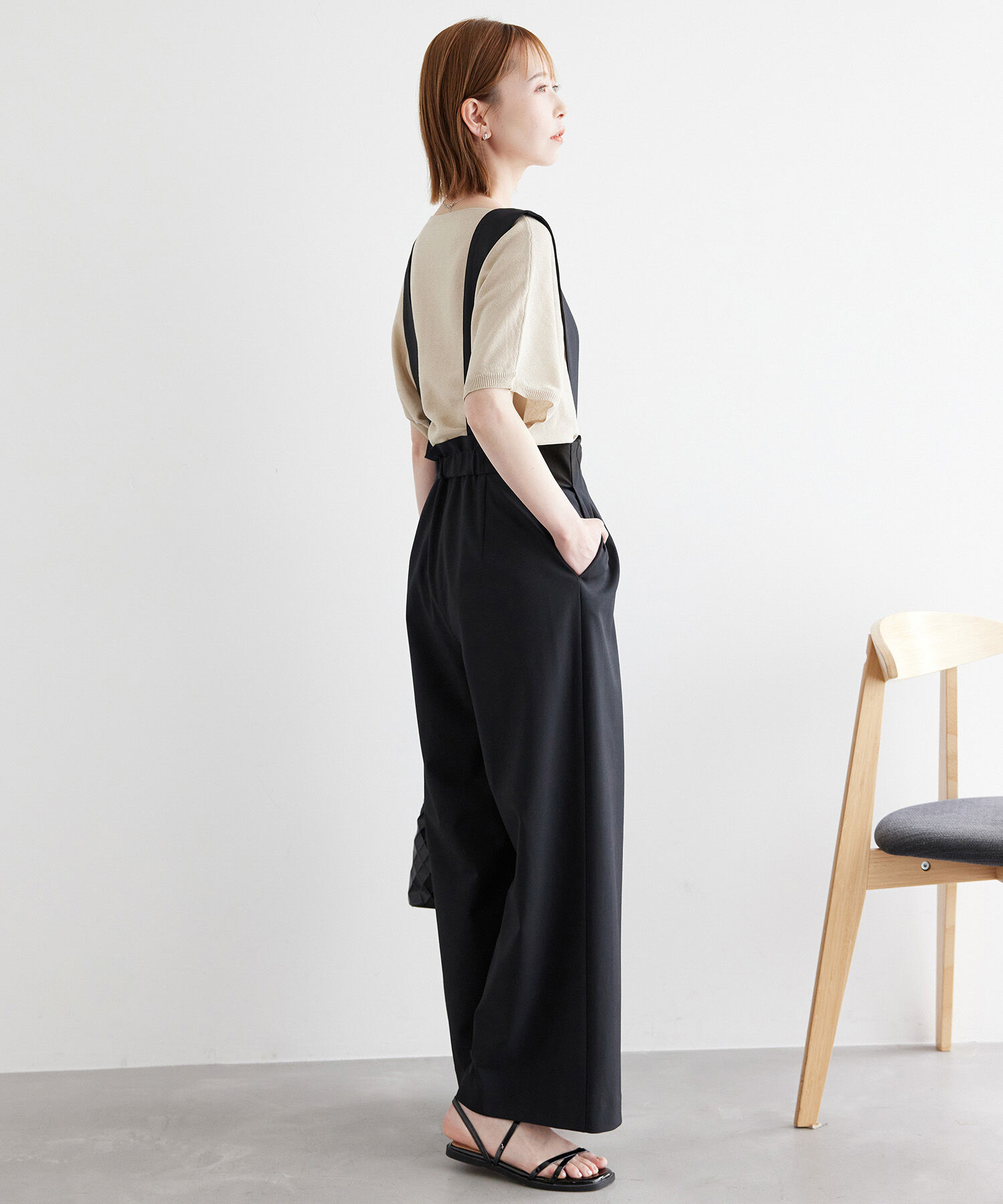 Rope&rsquo;Picnic「二の腕が隠れるニットプルオーバー/UVカット・洗濯機OK・吸水速乾」|ニット・セーター|