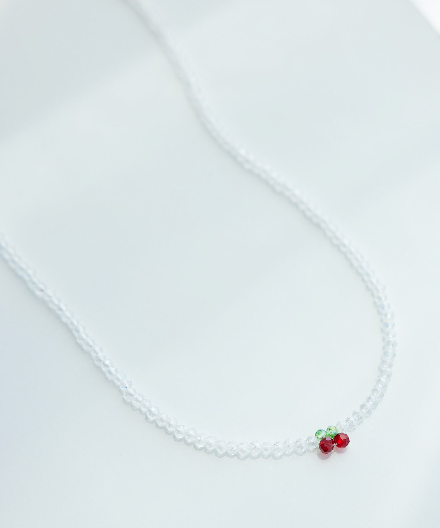 ROPE PICNIC PASSAGE「チェリートップビーズショートネックレス」|ネックレス|