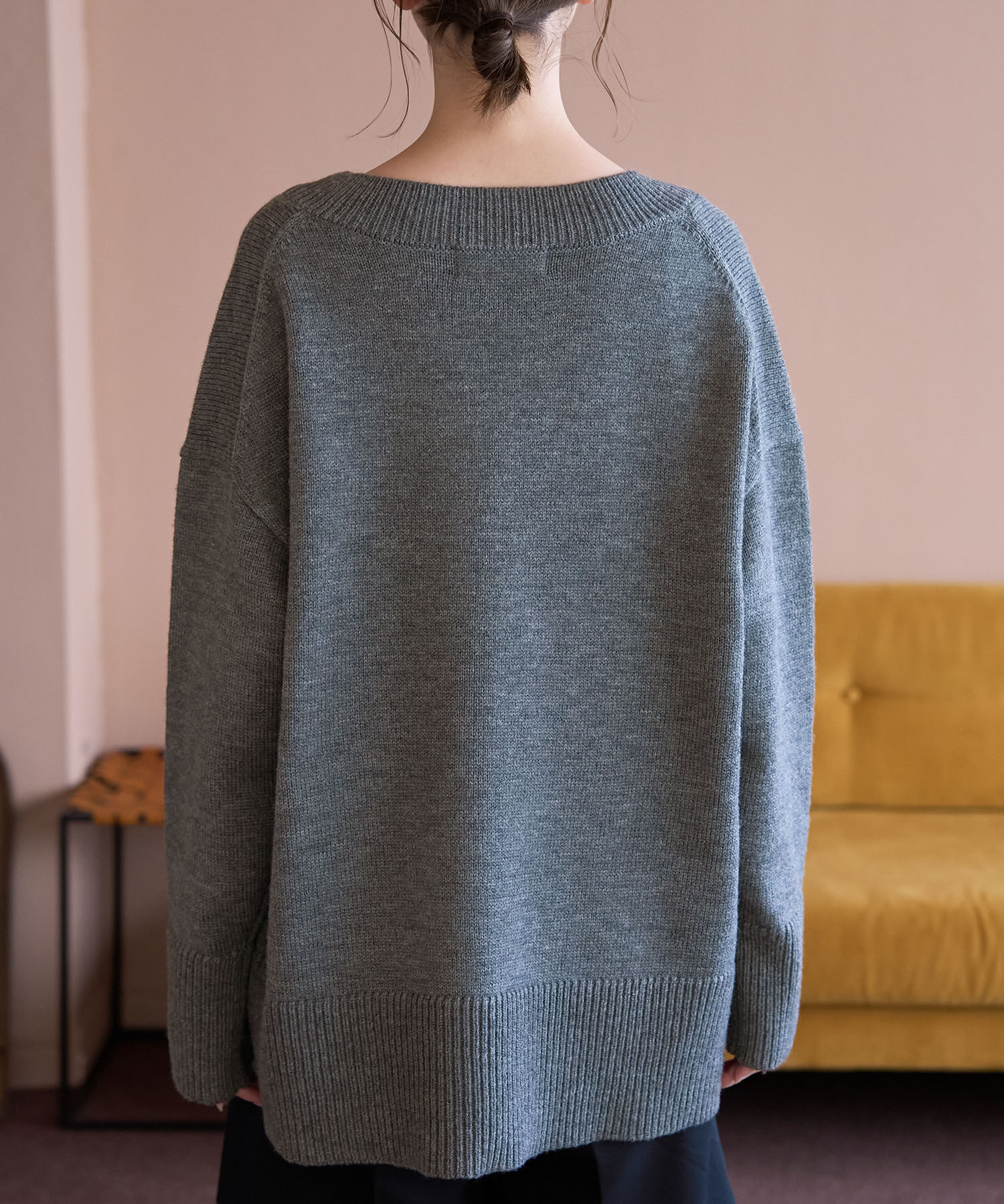 Rope&rsquo;Picnic「【WEB限定】ミドルゲージVネックニットプルオーバー/帯電防止・洗濯機OK」|ニット・セーター|