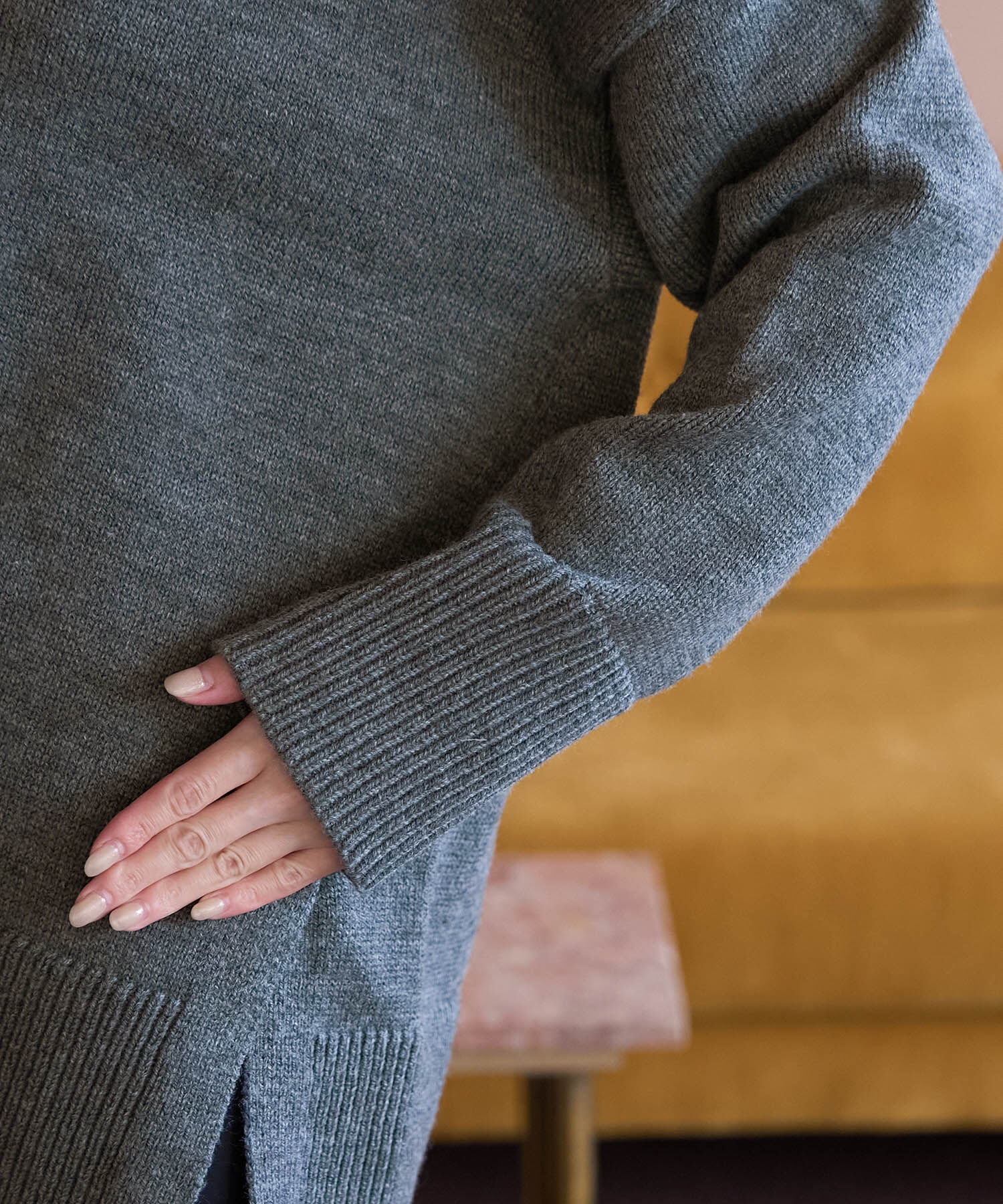 Rope&rsquo;Picnic「【WEB限定】ミドルゲージVネックニットプルオーバー/帯電防止・洗濯機OK」|ニット・セーター|