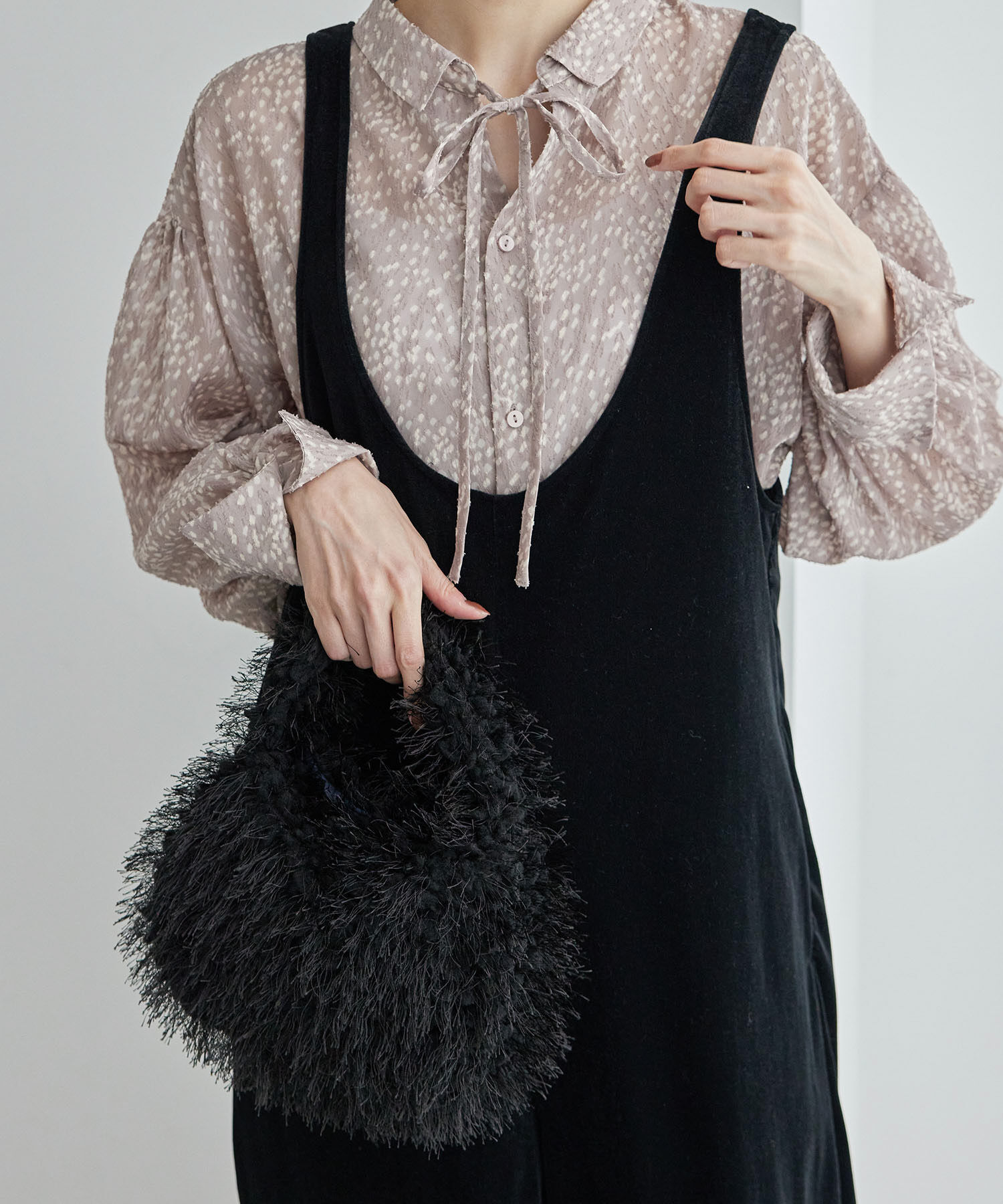 ROPE PICNIC PASSAGE「フリンジファーワンハンドルバッグ」|ハンドバッグ|