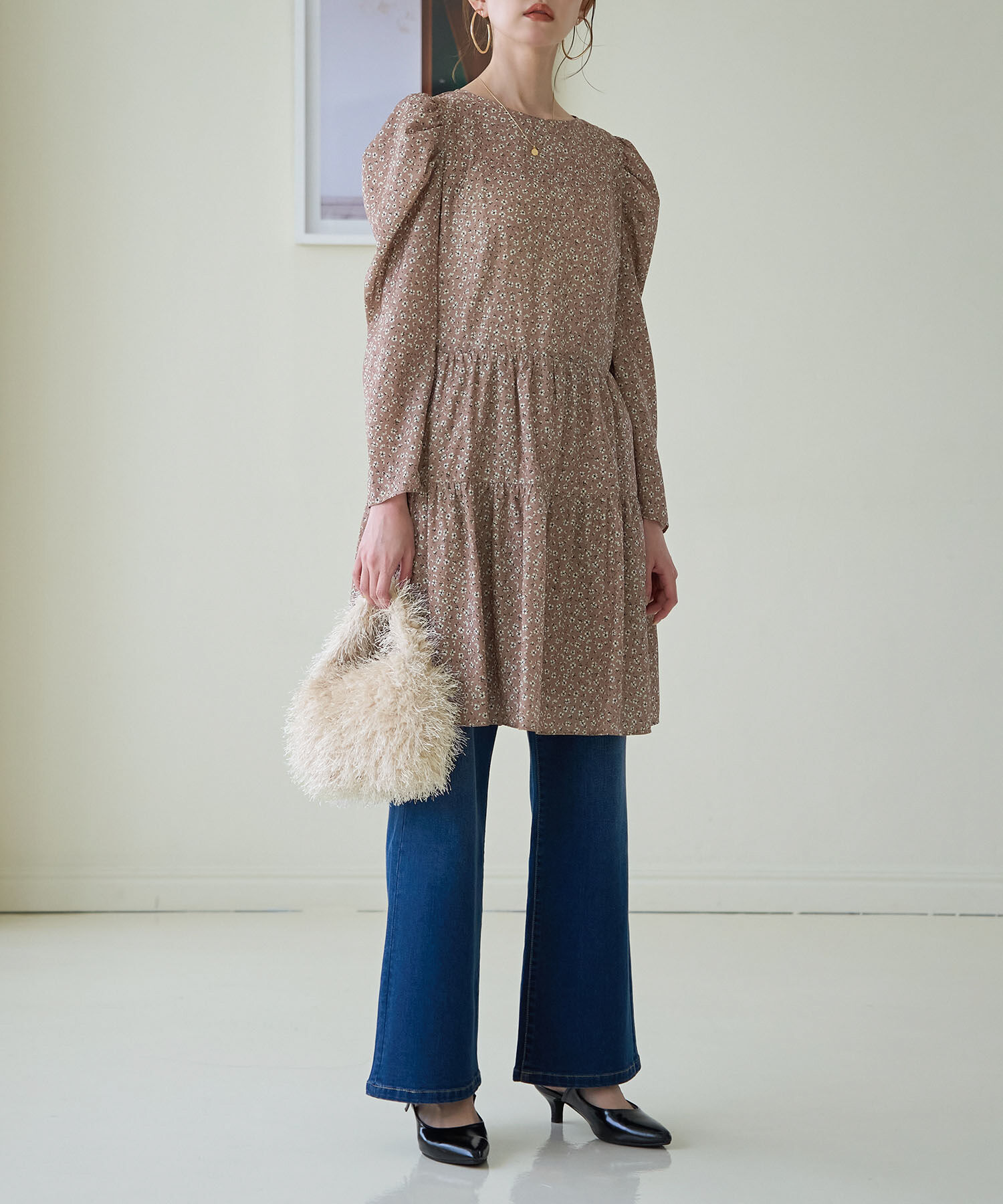 ROPE PICNIC PASSAGE「フリンジファーワンハンドルバッグ」|ハンドバッグ|