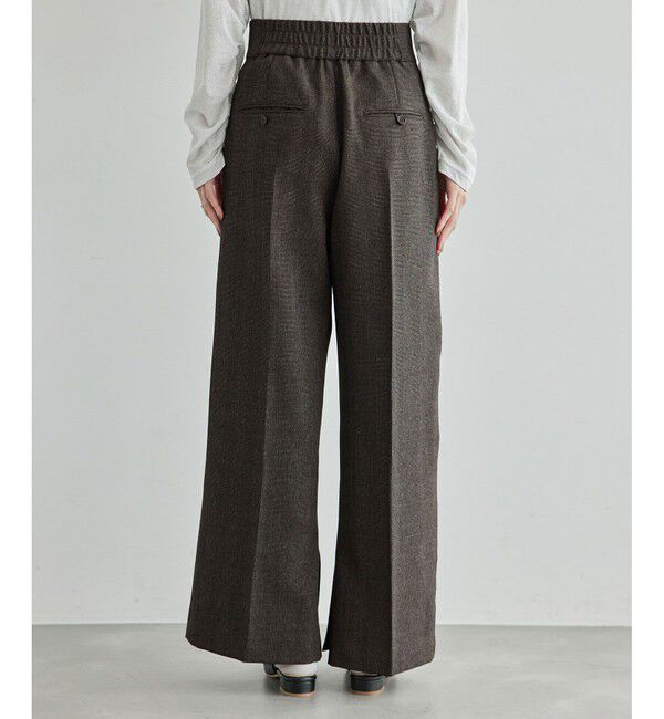 Rope&rsquo;Picnic「ウールライクサージワイドパンツ/セットアップ対応・リンクコーデ」|チノ|