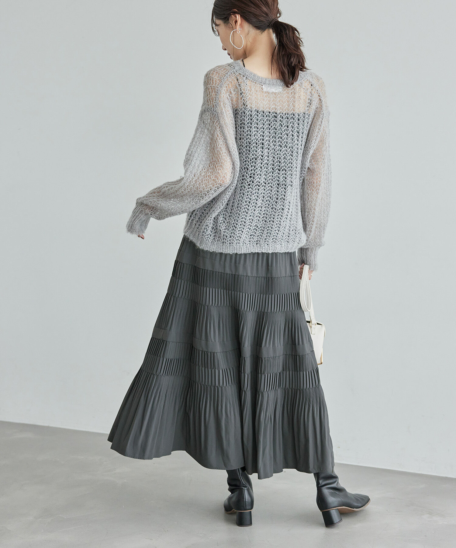 Rope&rsquo;Picnic「【emur/エミュール】プリーツティアードスカート」|スカート|