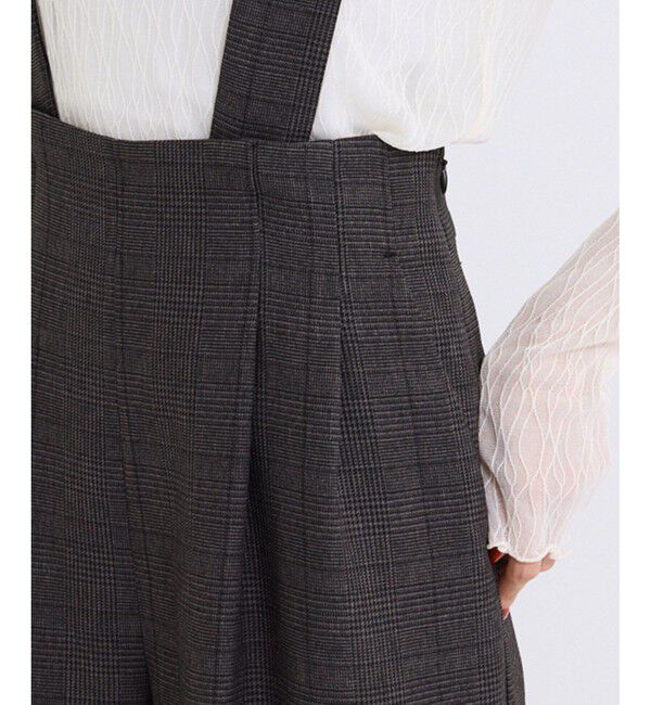 Rope&rsquo;Picnic「ウールライクサスペンダー付きパンツ」|チノ|