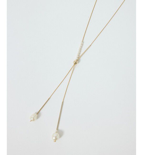 ROPE PICNIC PASSAGE「パールトップラリエットネックレス」|ネックレス|