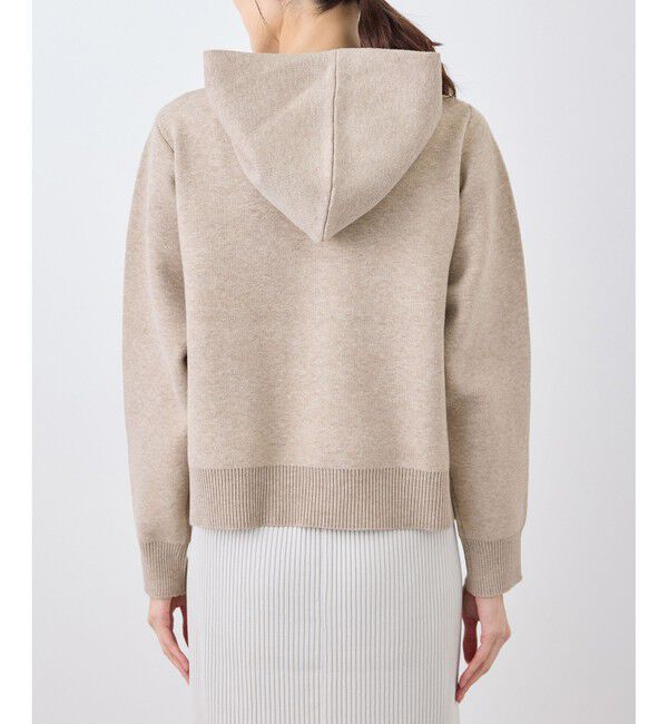 Rope&rsquo;Picnic「ロゴ刺繍スウェットライクニットフーディー」|パーカー|