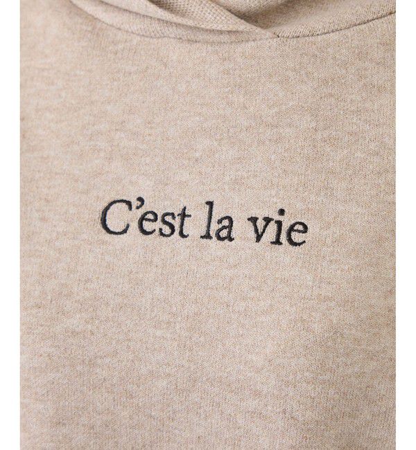 Rope&rsquo;Picnic「ロゴ刺繍スウェットライクニットフーディー」|パーカー|