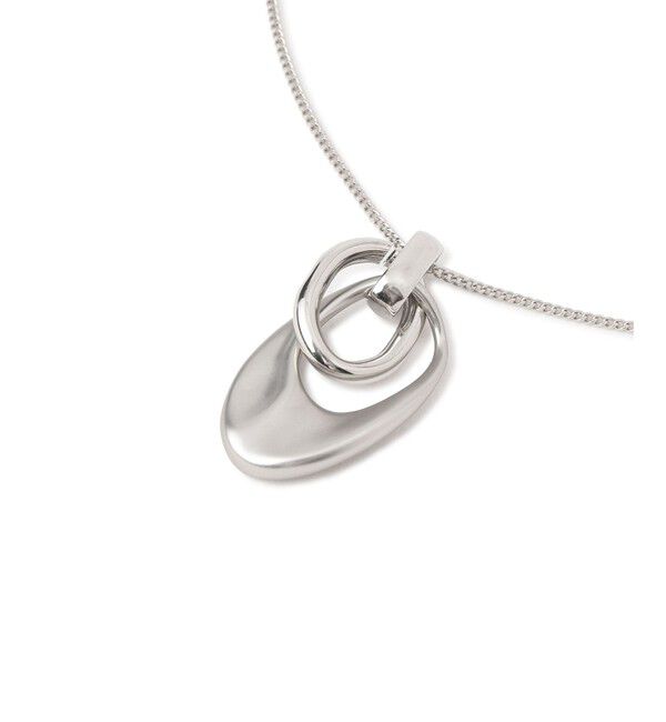 ROPE PICNIC PASSAGE「マットメタルオーバルパーツトップペンダント」|ネックレス|