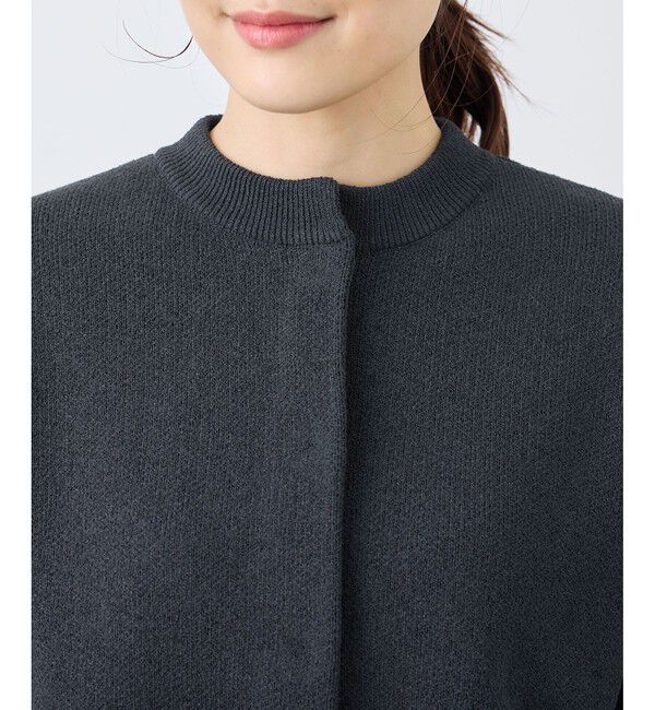 Rope&rsquo;Picnic「【emur/エミュール】モールヤーン畦ニット5分袖カーディガン」|カーディガン|