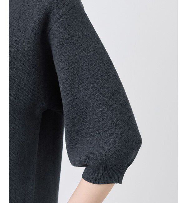 Rope&rsquo;Picnic「【emur/エミュール】モールヤーン畦ニット5分袖カーディガン」|カーディガン|