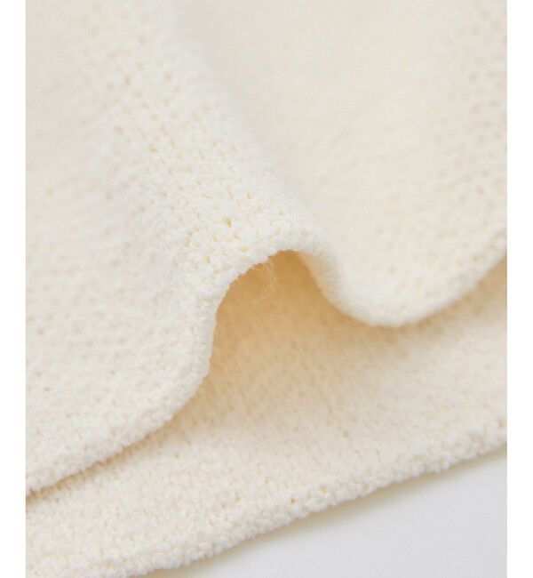 Rope&rsquo;Picnic「【emur/エミュール】モールヤーン畦ニット5分袖カーディガン」|カーディガン|