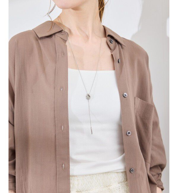 ROPE PICNIC PASSAGE「ダブルリングミドルレングスＹ字ネックレス」|ネックレス|