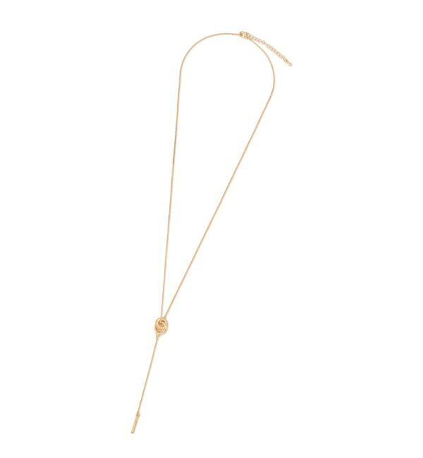 ROPE PICNIC PASSAGE「ダブルリングミドルレングスＹ字ネックレス」|ネックレス|