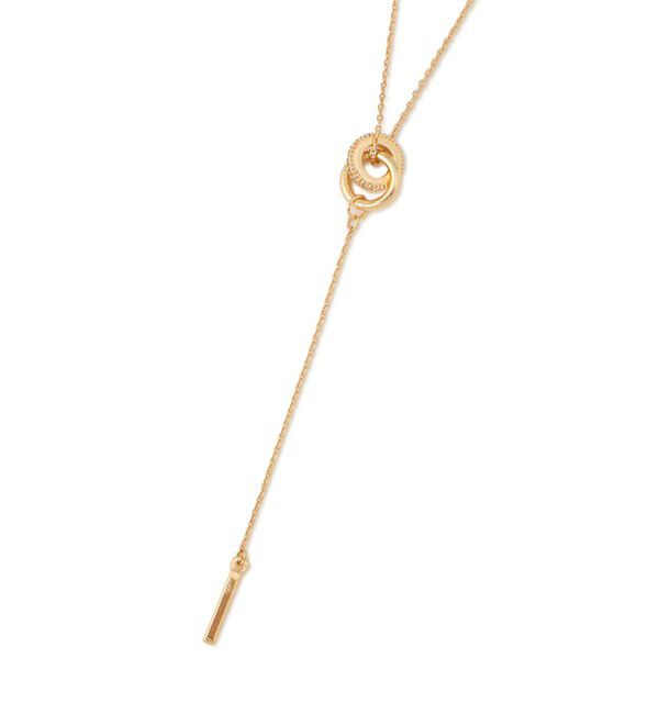 ROPE PICNIC PASSAGE「ダブルリングミドルレングスＹ字ネックレス」|ネックレス|