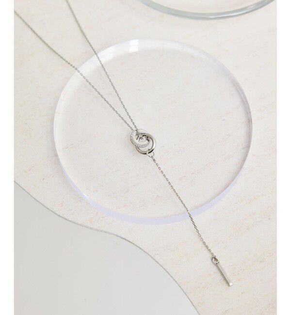 ROPE PICNIC PASSAGE「ダブルリングミドルレングスＹ字ネックレス」|ネックレス|シルバー(93)