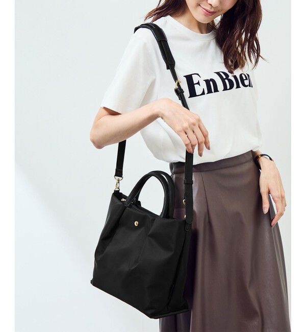 ROPE PICNIC PASSAGE「【Legato Largo/レガートラルゴ】肩楽ショルダーバッグ」|ショルダー・メッセンジャー|ブラック(01)