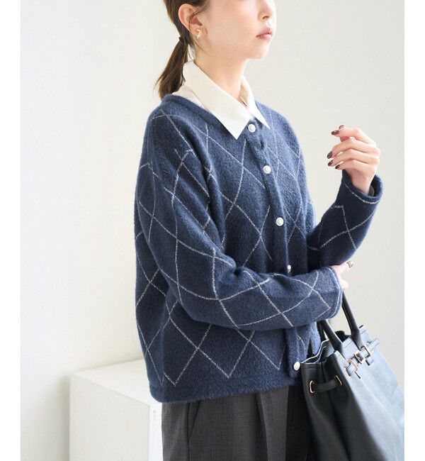 Rope&rsquo;Picnic「ラメフェザーカーディガン」|カーディガン|