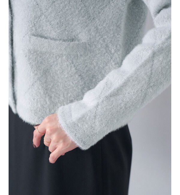 Rope&rsquo;Picnic「ラメフェザーカーディガン」|カーディガン|