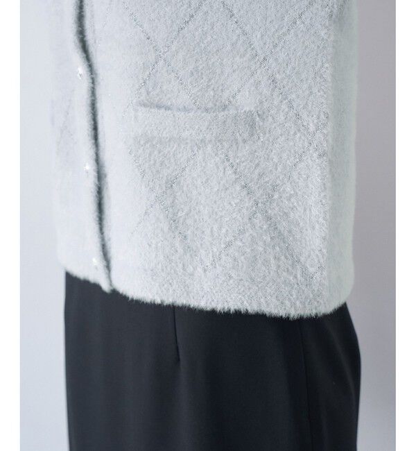 Rope&rsquo;Picnic「ラメフェザーカーディガン」|カーディガン|