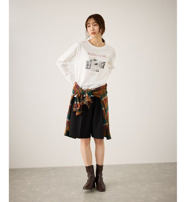 Rope&rsquo;Picnic「汗染み防止アソートロゴロングスリーブTシャツ/UVカット・接触冷感」|Tシャツ・カットソー|