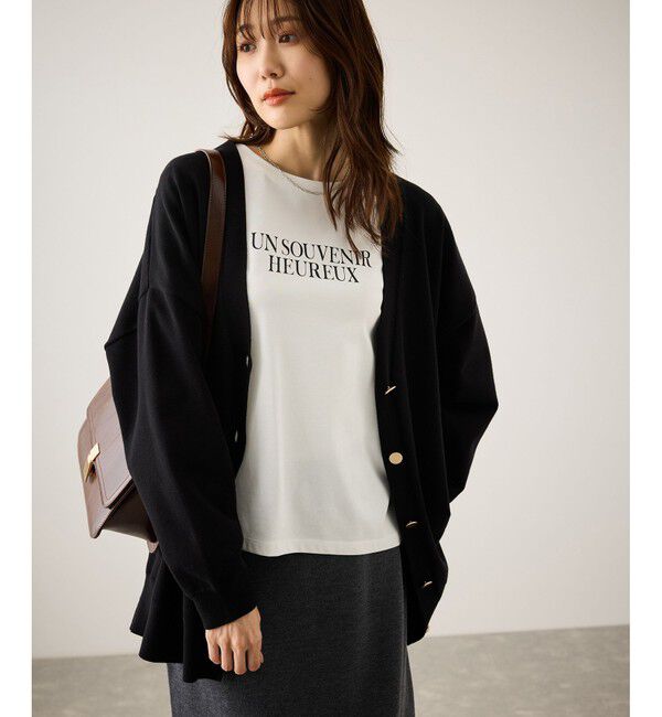 Rope&rsquo;Picnic「汗染み防止アソートロゴロングスリーブTシャツ/UVカット・接触冷感」|Tシャツ・カットソー|