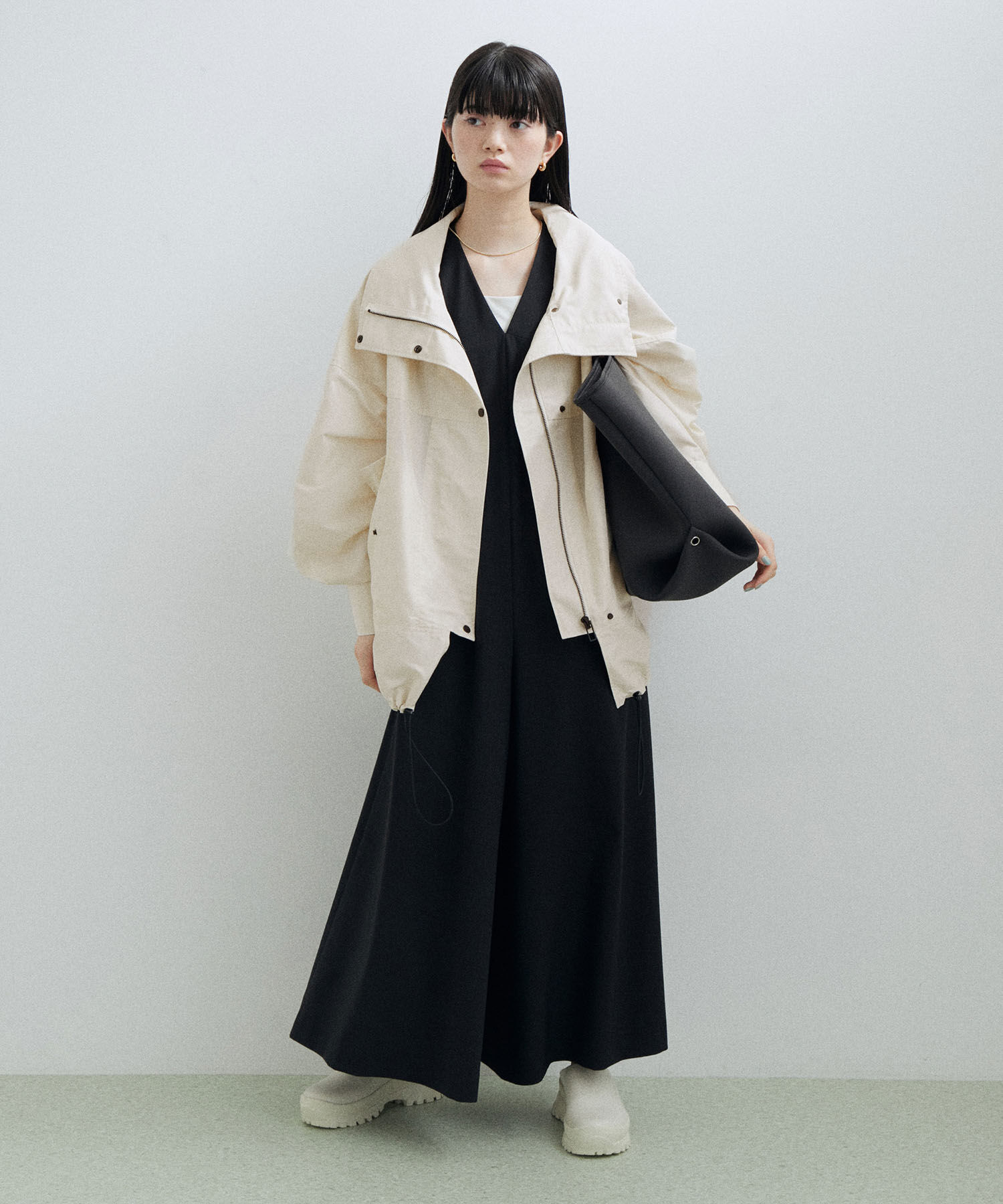 ADAM ET ROPE'「スタンドネックブルゾン」|ブルゾン・スタジャン|