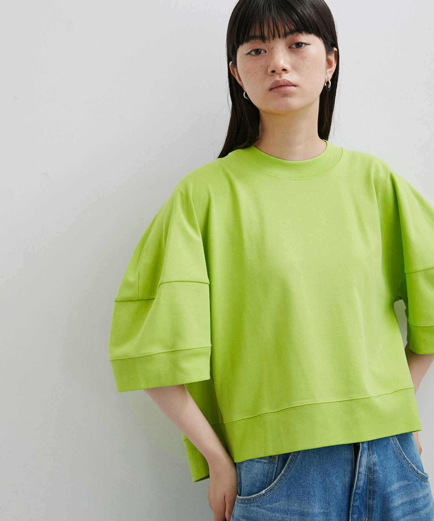 ADAM ET ROPE'「【サステナブル】クロップドTEE」|Tシャツ・カットソー|