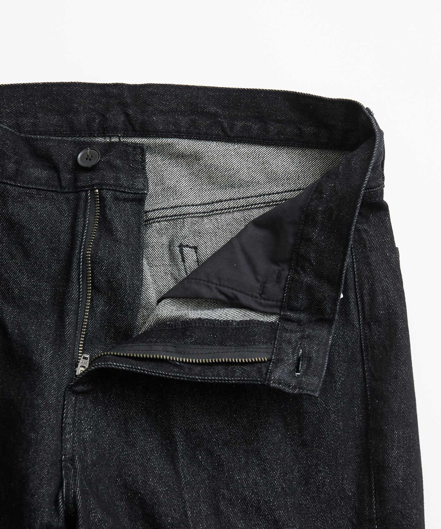 ADAM ET ROPE'「【コットンUSA】デニム センタークリース スラックス / サステナブル / セットアップ対応」|デニム|