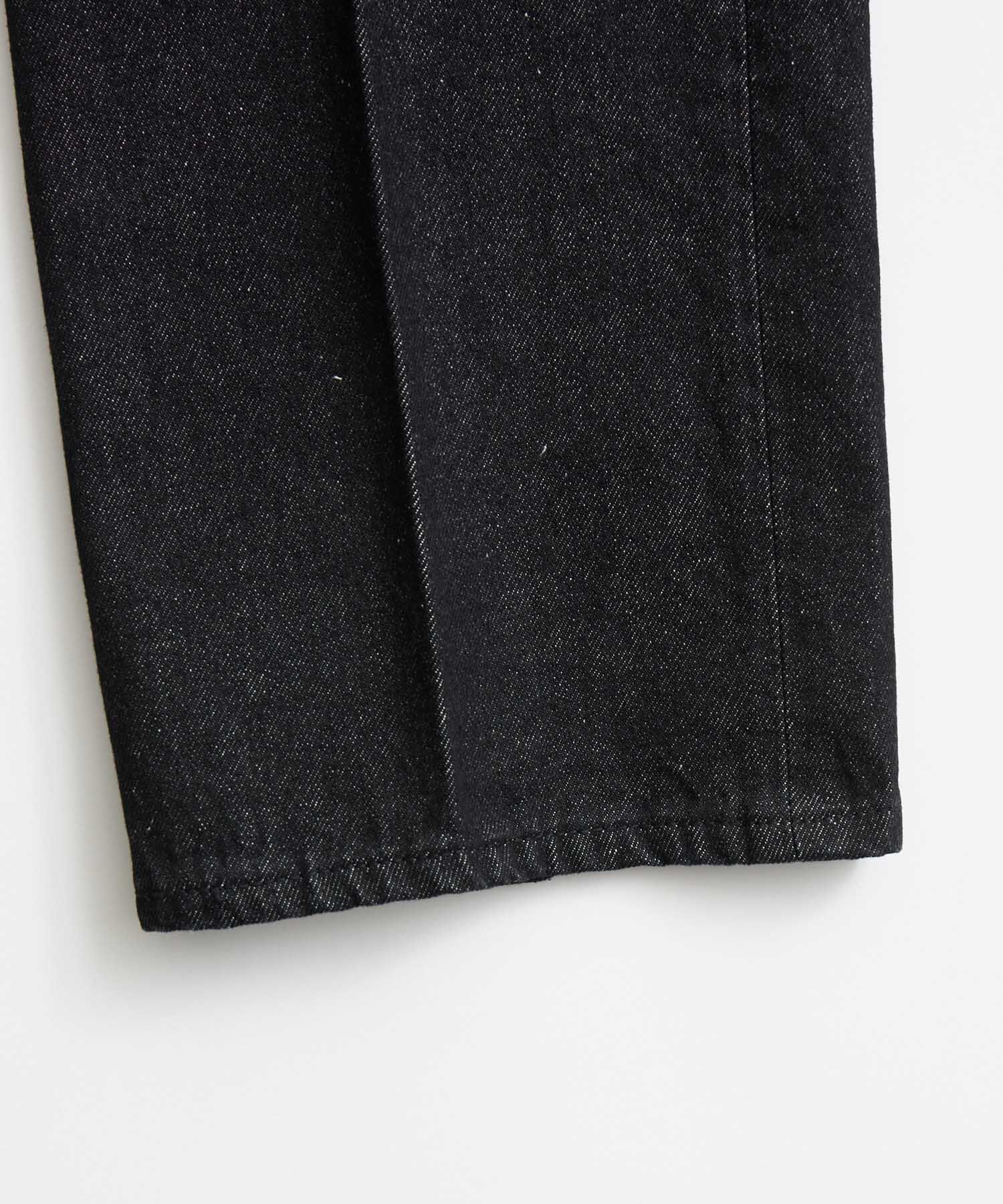 ADAM ET ROPE'「【コットンUSA】デニム センタークリース スラックス / サステナブル / セットアップ対応」|デニム|