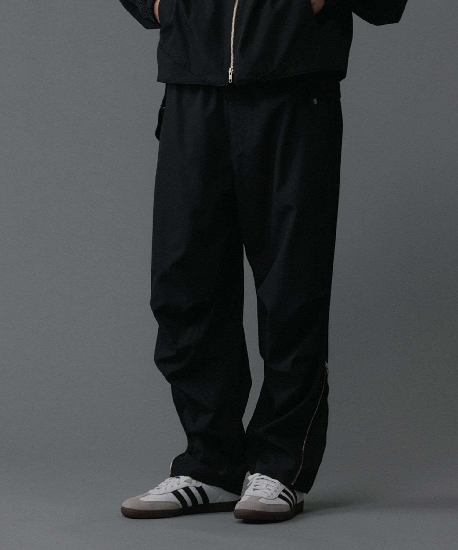 ADAM ET ROPE'「【NIKKE/ニッケ】撥水タフタ ドローストリング ワイド トラック パンツ / セットアップ対応 / UNISEX」|その他|