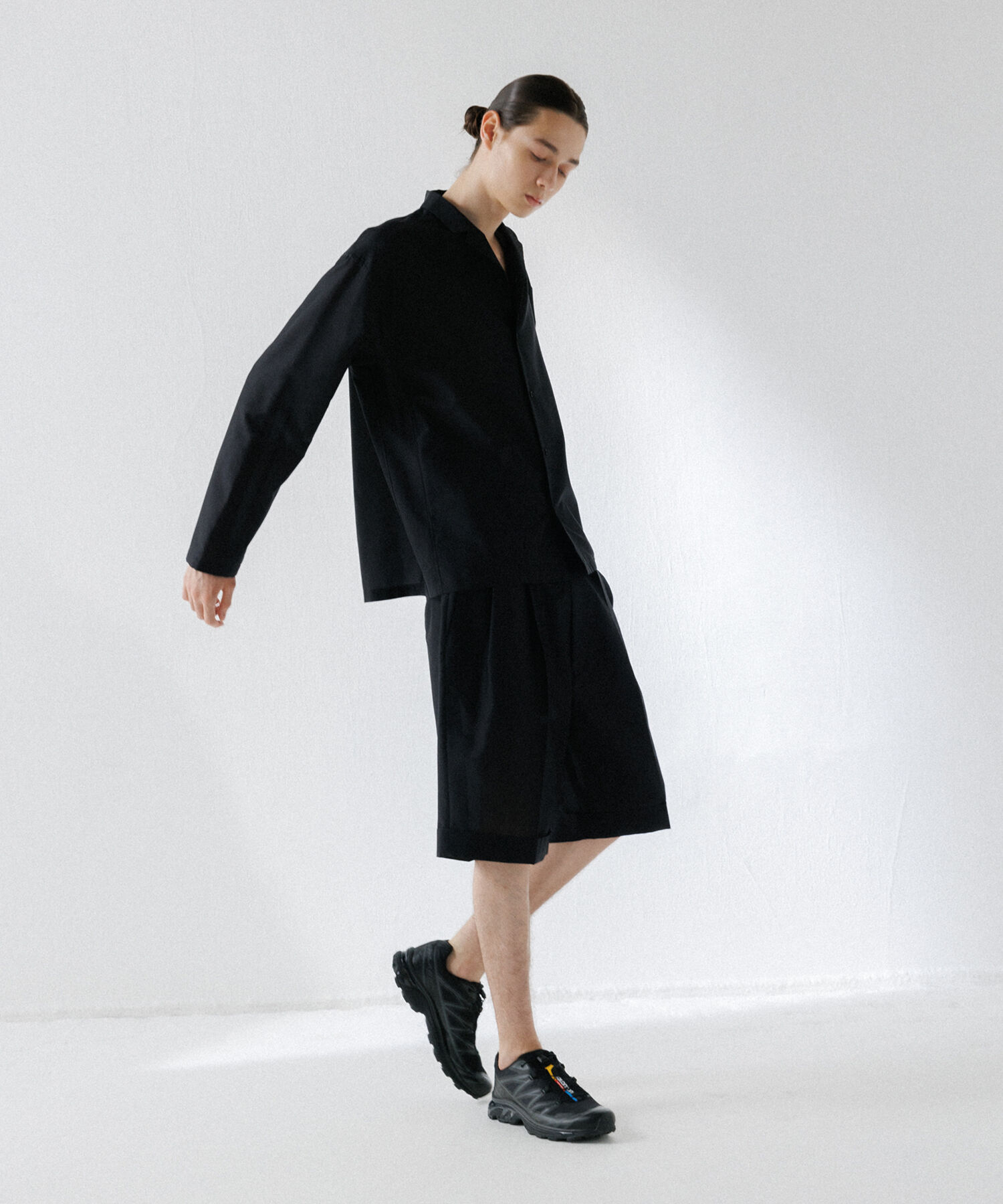 ADAM ET ROPE'「【(F)LIGHT/フライト】超軽量 オーバーサイズ シアー オープンカラーシャツ / 速乾 / ストレッチ / イージ」|シャツ・ブラウス|