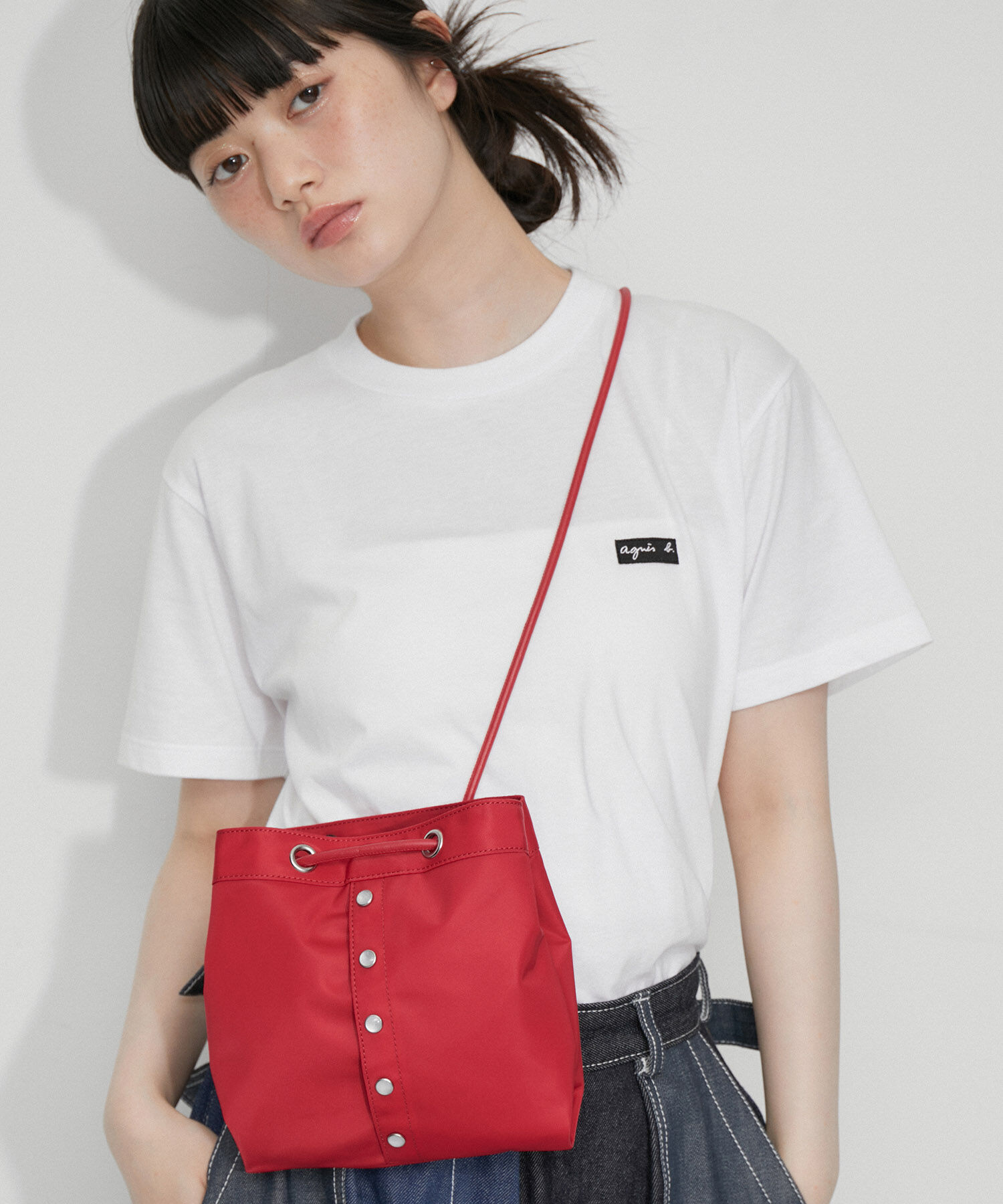 ADAM ET ROPE'「【agnes b. pour ADAM ET ROPE'】PRESSION BAG 」|ハンドバッグ|