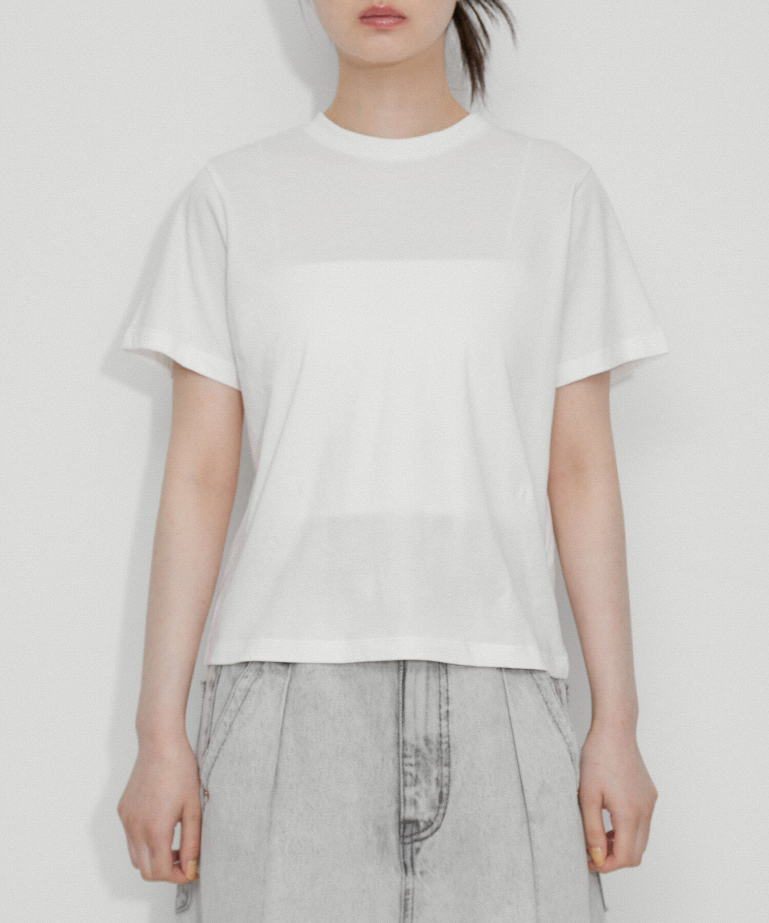 ADAM ET ROPE'「【サステナブル】2wayベアトップTee」|Tシャツ・カットソー|