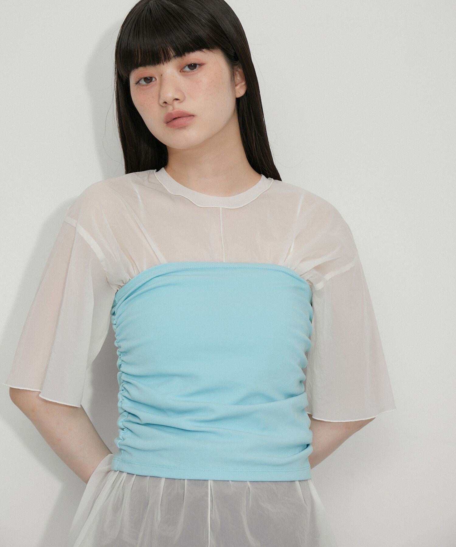 ADAM ET ROPE'「【サステナブル】2wayベアトップTee」|Tシャツ・カットソー|