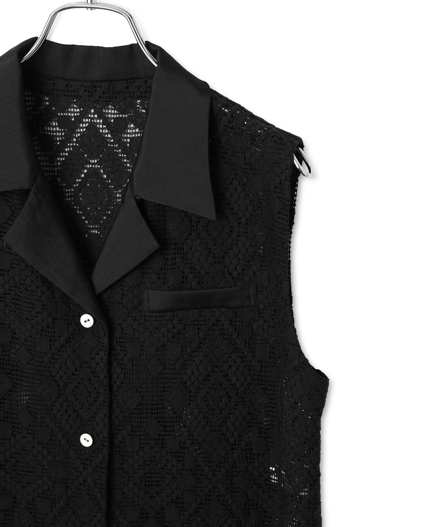 ADAM ET ROPE'「オープンカラーレースワンピース」|その他|