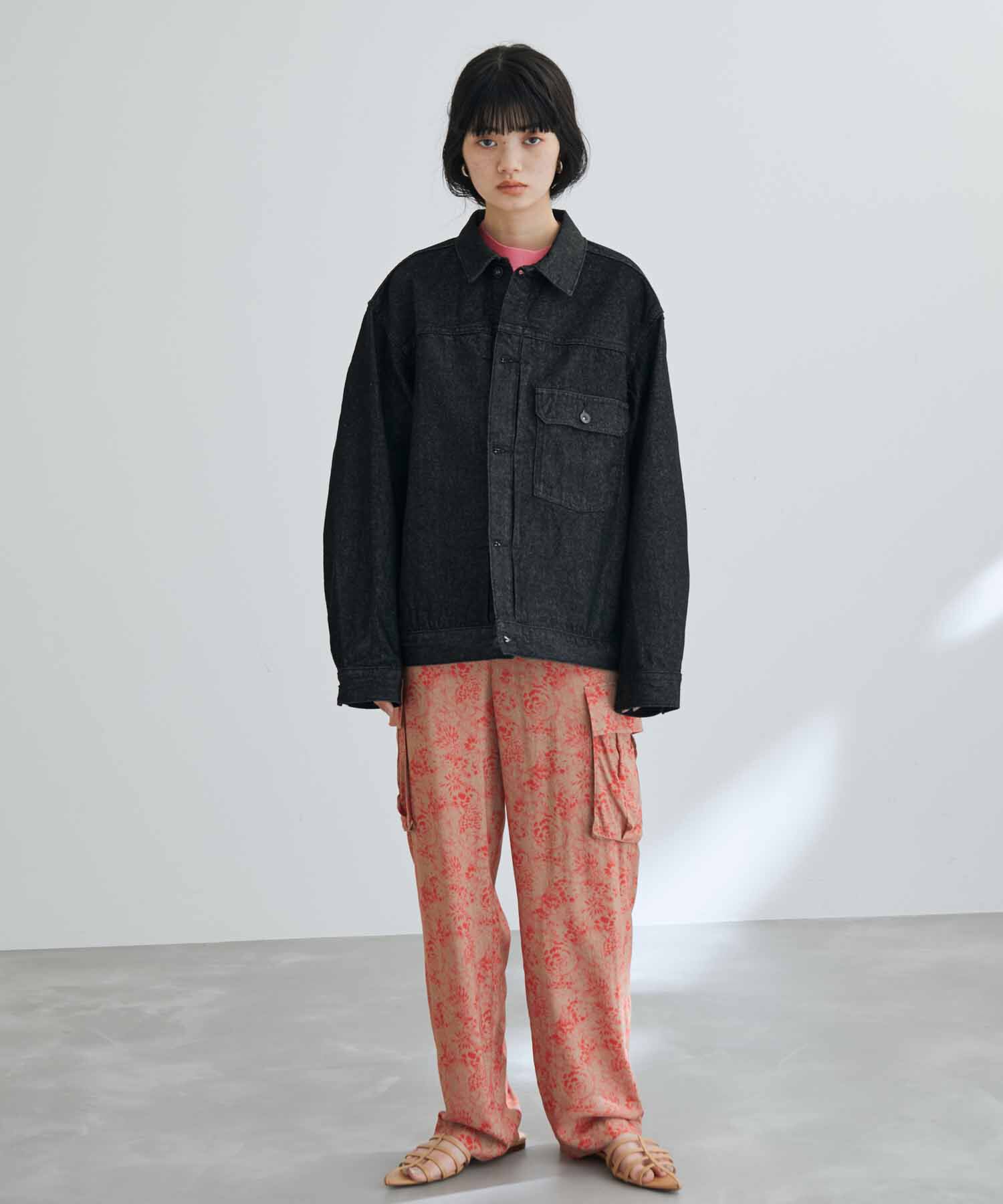 ADAM ET ROPE'「《定番》【コットンUSA】オーバーサイズ デニムジャケット / ユニセックス」|デニムジャケット|