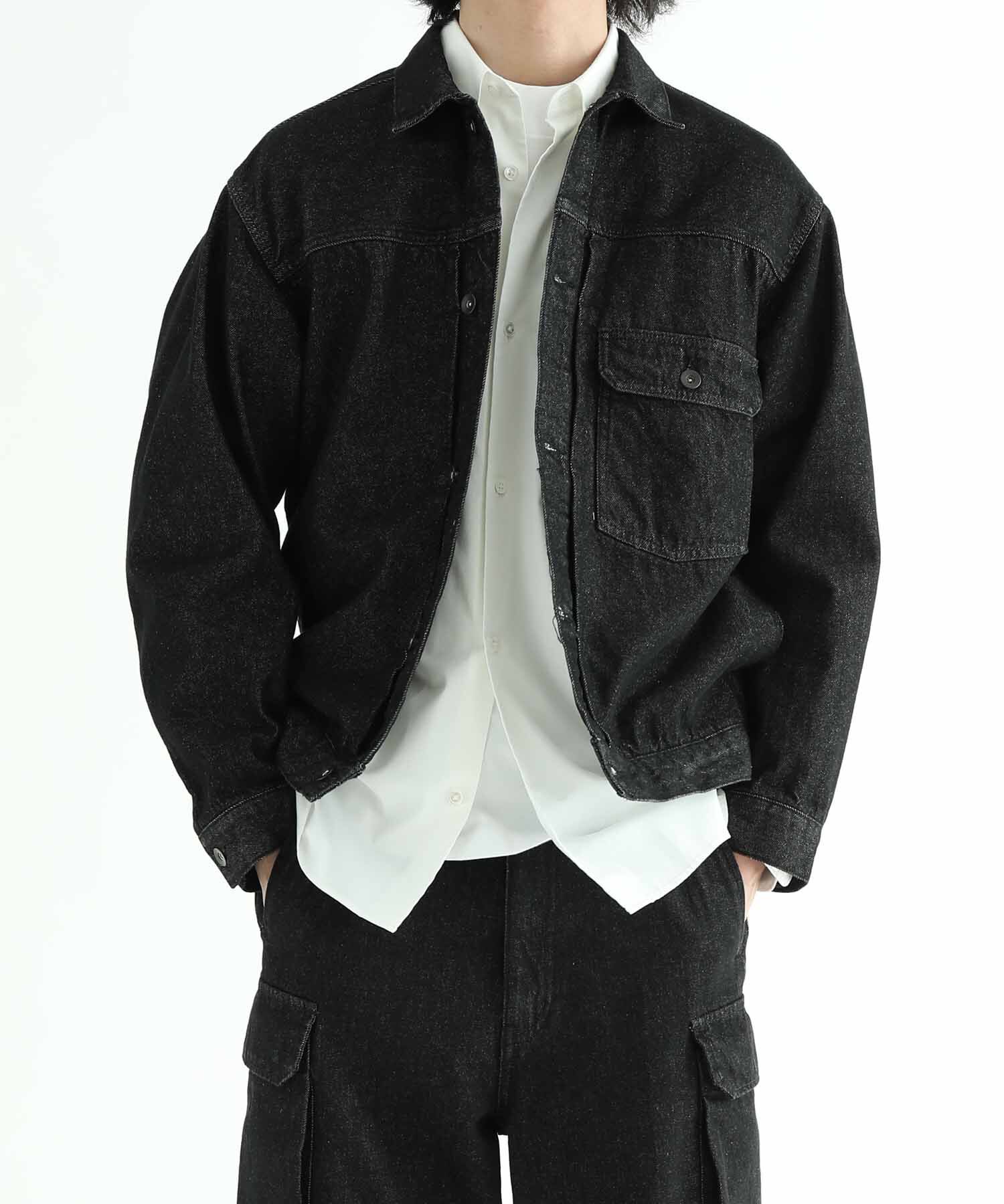 ADAM ET ROPE'「《定番》【コットンUSA】オーバーサイズ デニムジャケット / ユニセックス」|デニムジャケット|