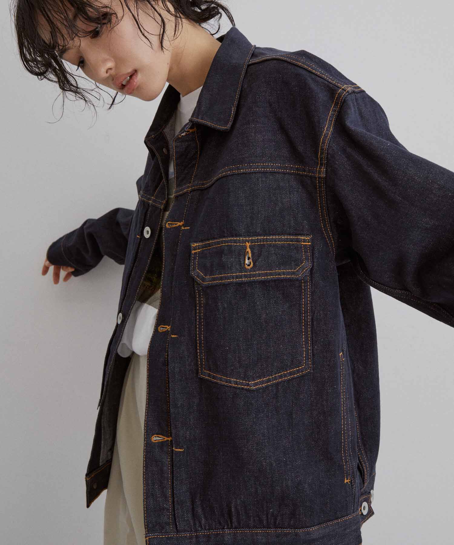 ADAM ET ROPE'「《定番》【コットンUSA】オーバーサイズ デニムジャケット / ユニセックス」|デニムジャケット|