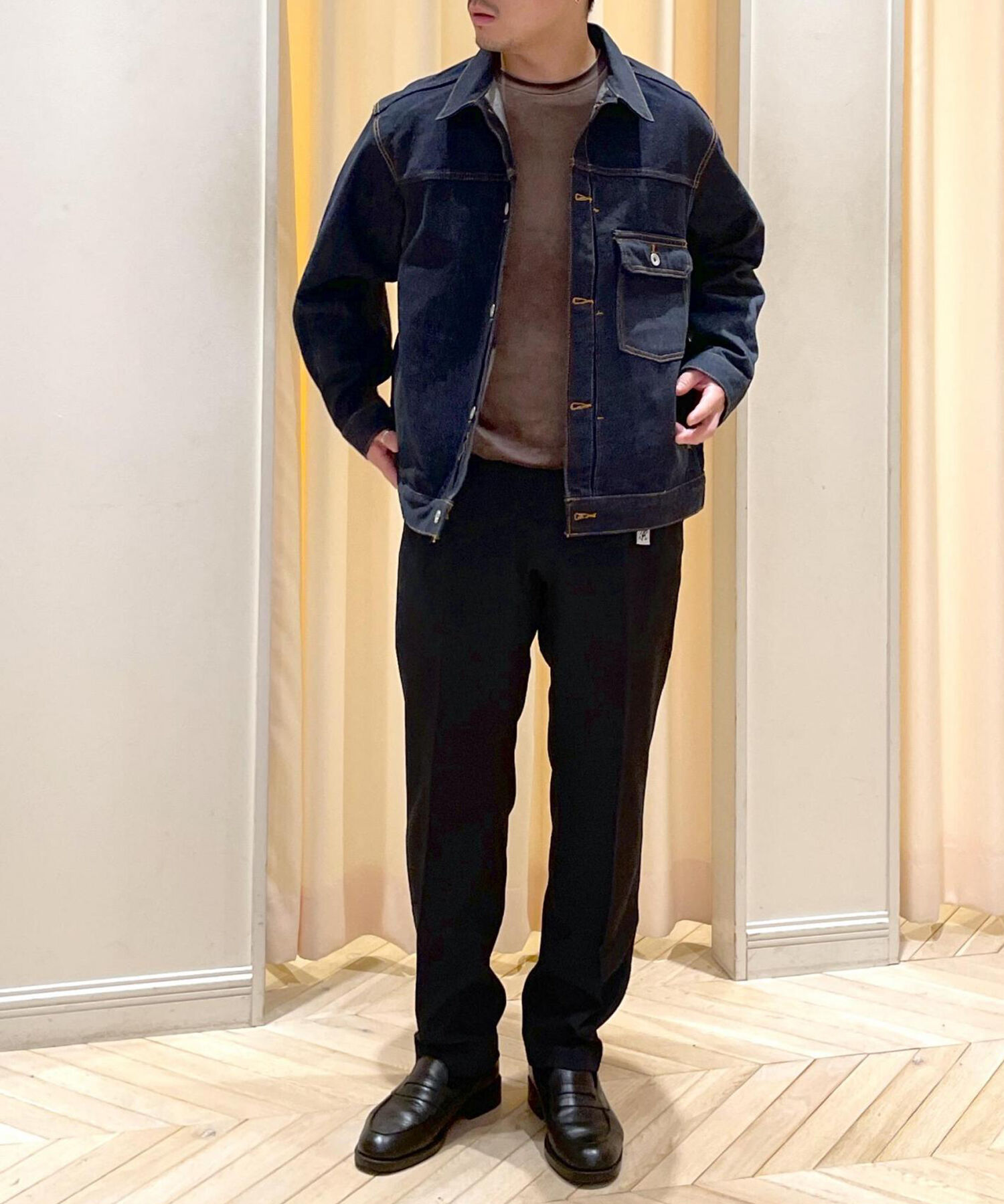 ADAM ET ROPE'「《定番》【コットンUSA】オーバーサイズ デニムジャケット / ユニセックス」|デニムジャケット|