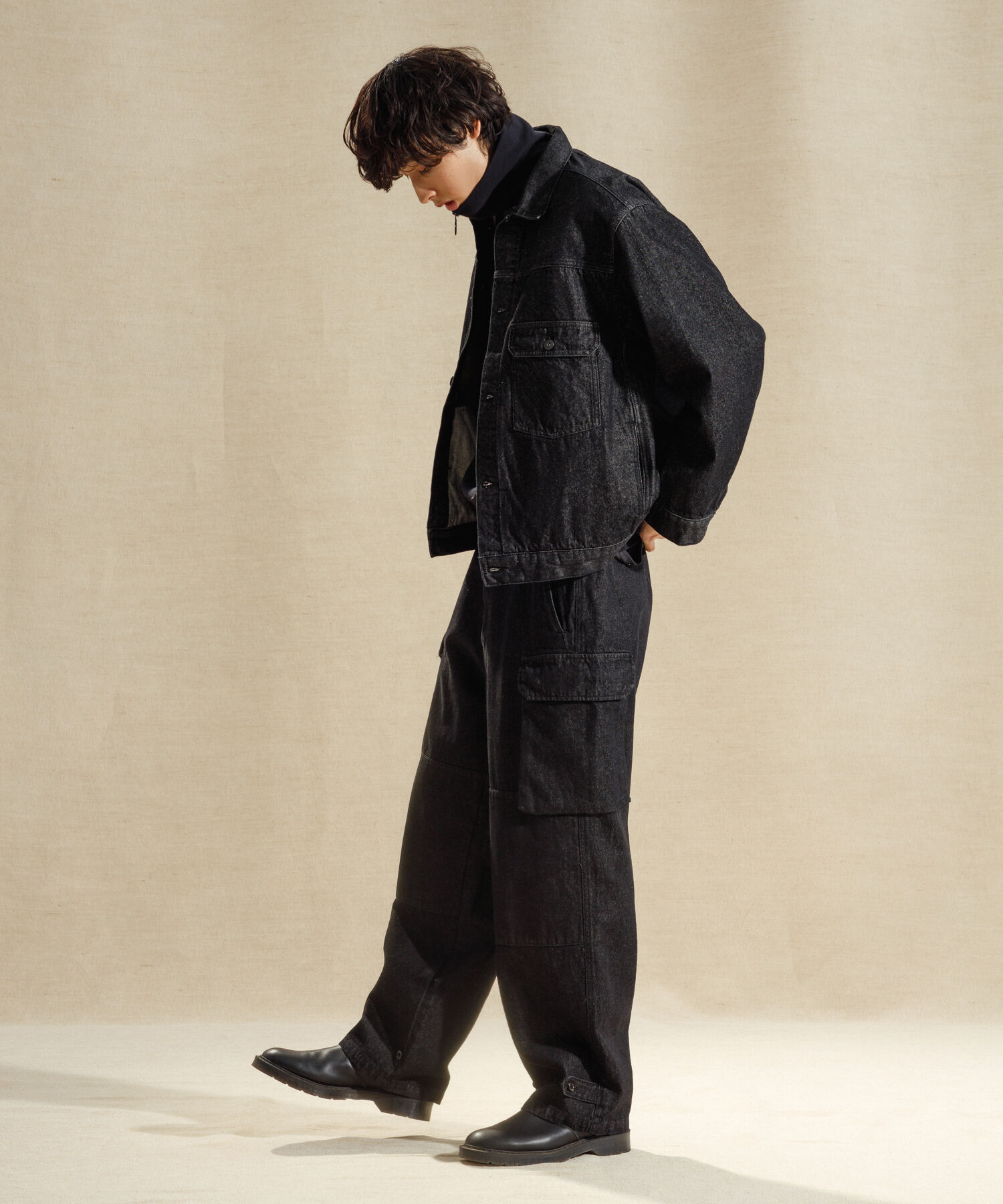 ADAM ET ROPE'「《定番》【コットンUSA】オーバーサイズ デニムジャケット / ユニセックス」|デニムジャケット|