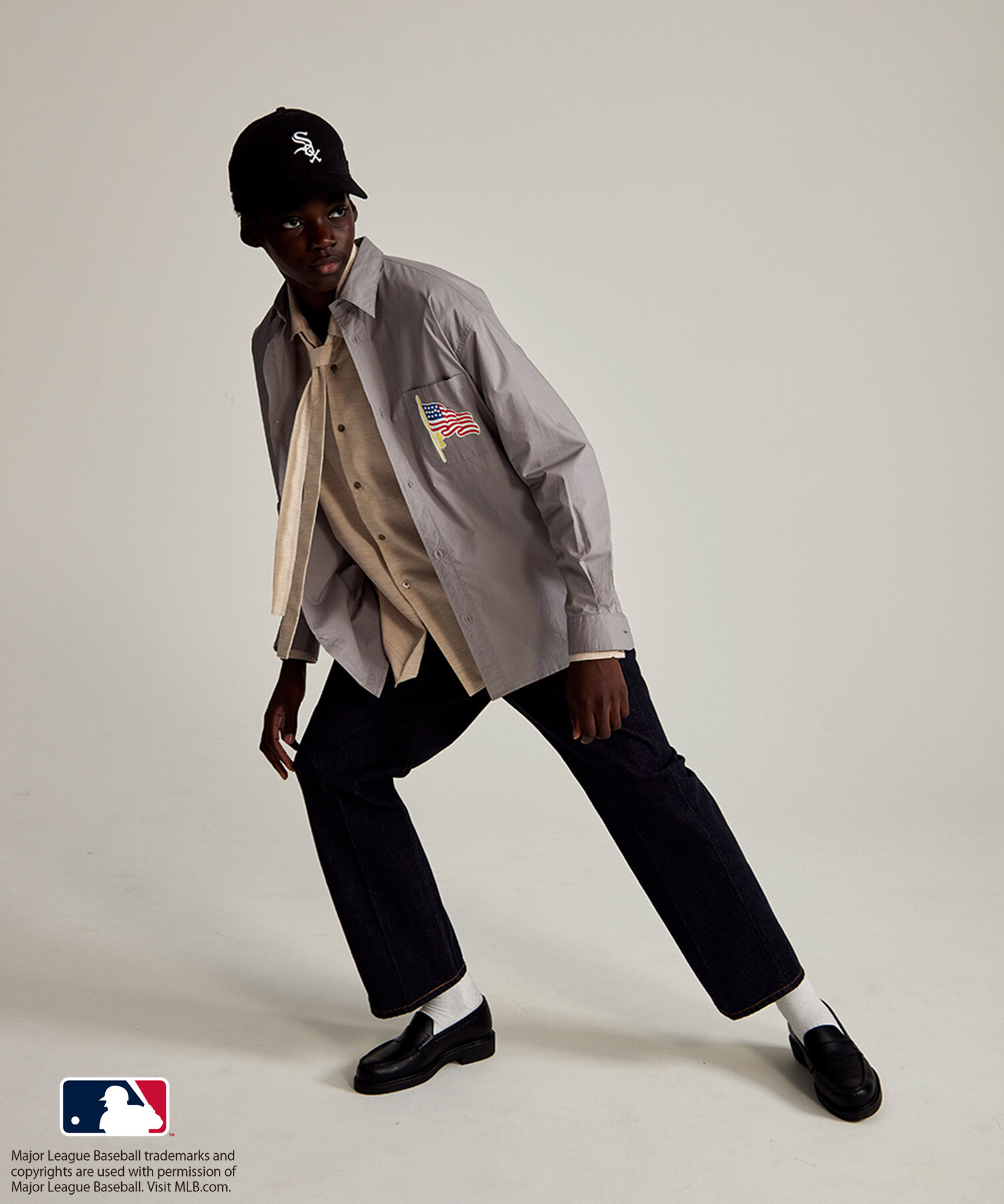 ADAM ET ROPE'「【MLB COLLECTION BY JUN】チームロゴプリントシャツ」|シャツ・ブラウス|