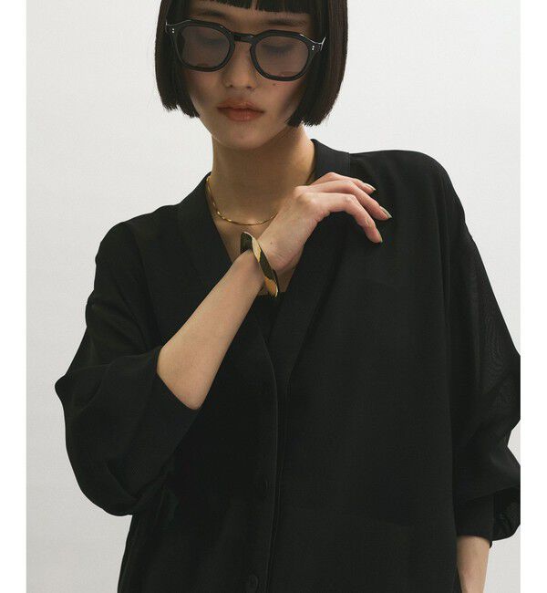 ADAM ET ROPE'「【接触冷感】ハイツイストボイルカーディガン」|カーディガン|