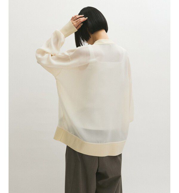 ADAM ET ROPE'「【接触冷感】ハイツイストボイルカーディガン」|カーディガン|