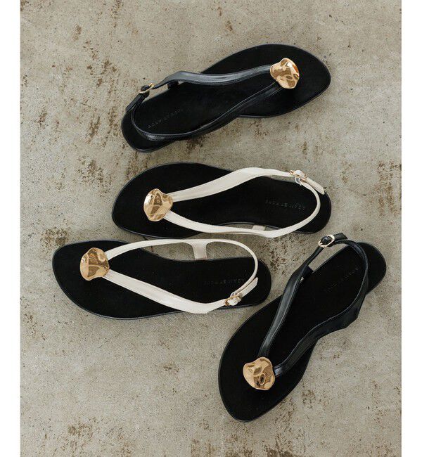 ADAM ET ROPE'「メタルモチーフサンダル」|サンダル|