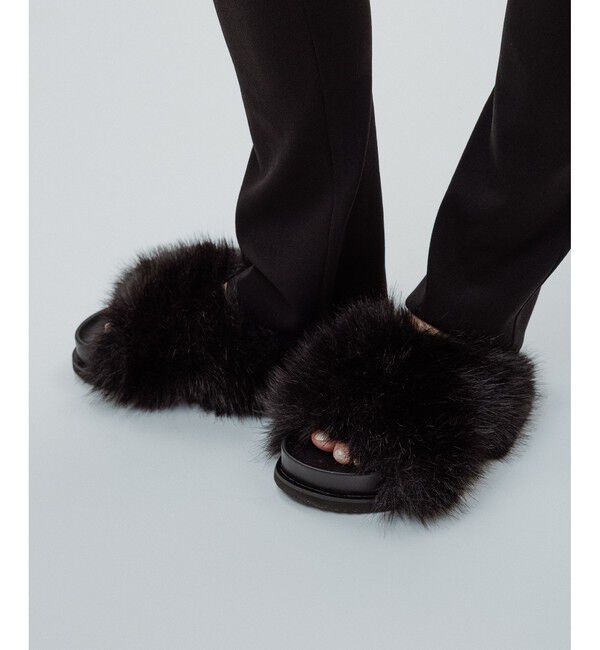 ADAM ET ROPE'「ボリュームファーサンダル」|サンダル|