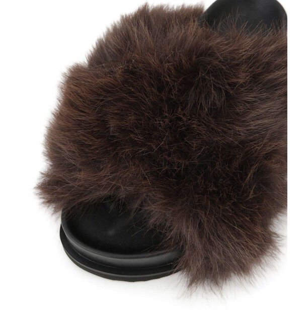 ADAM ET ROPE'「ボリュームファーサンダル」|サンダル|