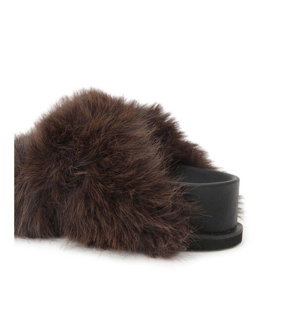 ADAM ET ROPE'「ボリュームファーサンダル」|サンダル|