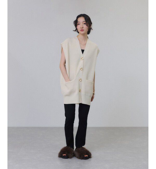 ADAM ET ROPE'「ボリュームファーサンダル」|サンダル|