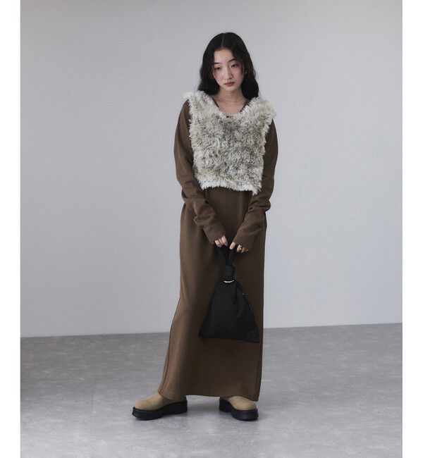 ADAM ET ROPE'「トライアングルムスビミニバッグ」|ハンドバッグ|